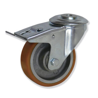 GAYNER - Rotante girt d.125 Poliuretano con freno MTG4 125 APB4-FD