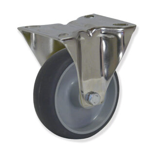 GAYNER - Rotante inox fijo d.160 Caucho MIPF4 160 PCL4