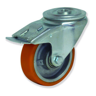 GAYNER - Rotante girt d.125 Poliuretano con freno FTG4 125 APB4-FD