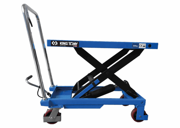 KING TONY - Mesa elevadora manual 150kgs tijera simple