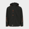 Herock - CHAQUETA POSEIDON - M NEGRO Tejido laminado: 290 g/m² - Exterior: 94% poliéster - 6% elastano - Interior: 100% forro polar micro-fleece de poliéster