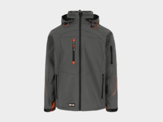 Herock - CHAQUETA POSEIDON - XXXL GRIS Tejido laminado: 290 g/m² - Exterior: 94% poliéster - 6% elastano - Interior: 100% forro polar micro-fleece de poliéster
