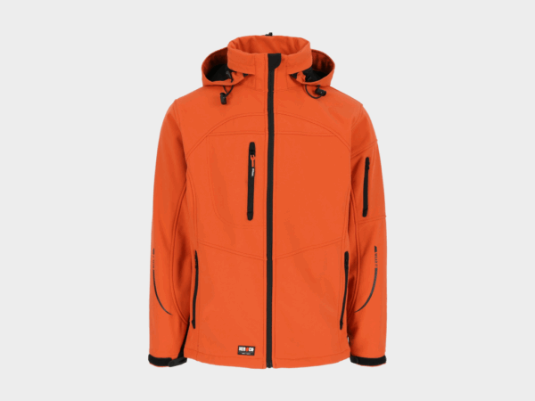 Herock - CHAQUETA POSEIDON - L NARANJA Tejido laminado: 290 g/m² - Exterior: 94% poliéster - 6% elastano - Interior: 100% forro polar micro-fleece de poliéster