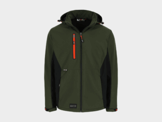 Herock - CHAQUETA TRYSTAN - M CAQUI OSCURO/NEGRO Tejido laminado 300 /m2 - Exterior: 100% poliéster Ripstop con estiramiento mecánico - Interior: 100% forro polar micro-fleece de poliester