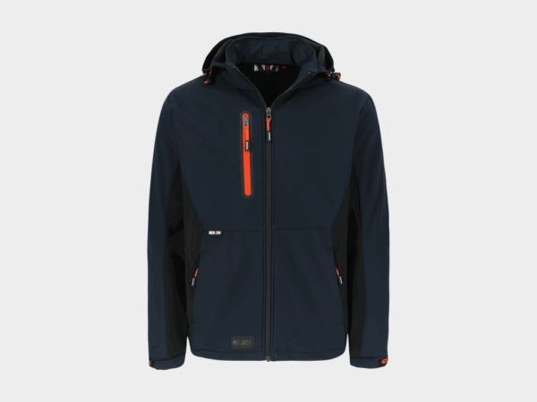 Herock - CHAQUETA TRYSTAN - XS AZUL MARINO/NEGRO Tejido laminado 300 /m2 - Exterior: 100% poliéster Ripstop con estiramiento mecánico - Interior: 100% forro polar micro-fleece de poliester