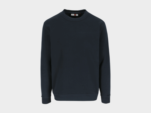 Herock - SUDADERA VIDAR - S AZUL MARINO Jersey preencogido 80% algodón - 20% poliéster 280 g/m²