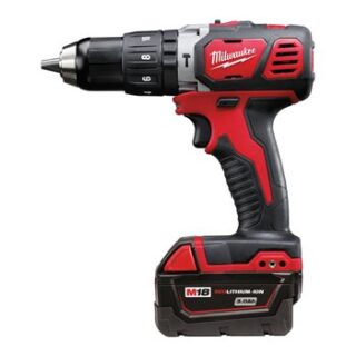MILWAUKEE - Taladro percutor M18 2,0 ah Litio 2 vel. 50 Nm, 2,0Ah con maletín