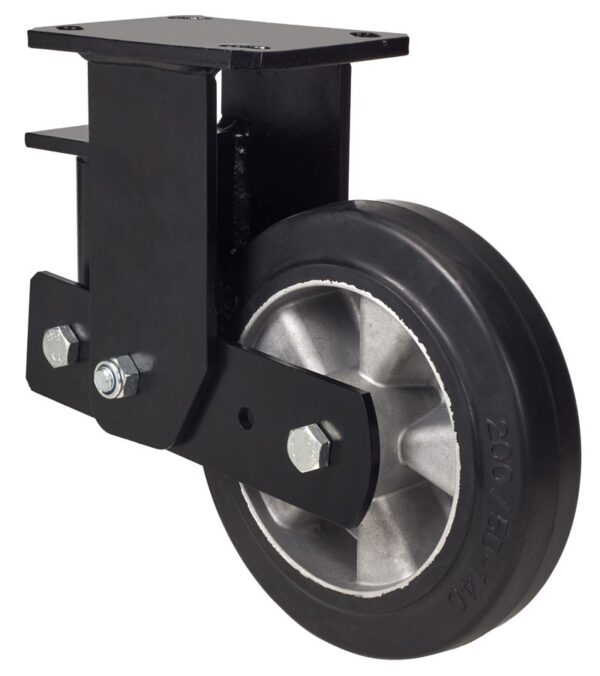 ALEX - RUEDA FIJA 17HLSB160-DEB SUSPENSION GOMA NEGRA ELASTICA EJE BOLAS