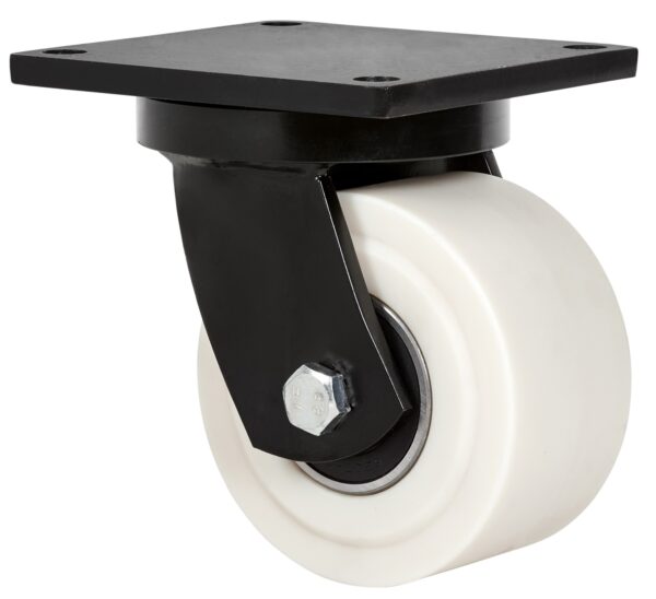 ALEX - RUEDA GIRATORIA.PLACA (ANCHA) 10HLB125A-NFB NYLON FUNDIDO EJE BOLAS
