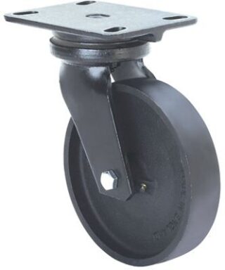 ALEX - RUEDA GIR.d.200 PTNA.175x140 LISO ACERO