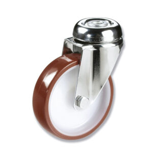 GAYNER - Rotante inox girt d.100 Poliuretano BITG3 100 NPL3