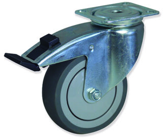 GAYNER - Rotante girt d.125 Caucho con freno SPG3 125 PSB3-FD