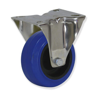 GAYNER - Rotante inox fijo d.080 Caucho MIPF4 080 NCR4