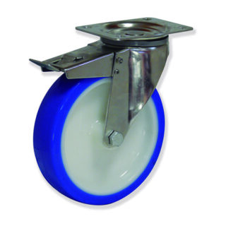 GAYNER - Rotante inox girt d.200 Superlast con freno MIPG5 200 NSL5-FD