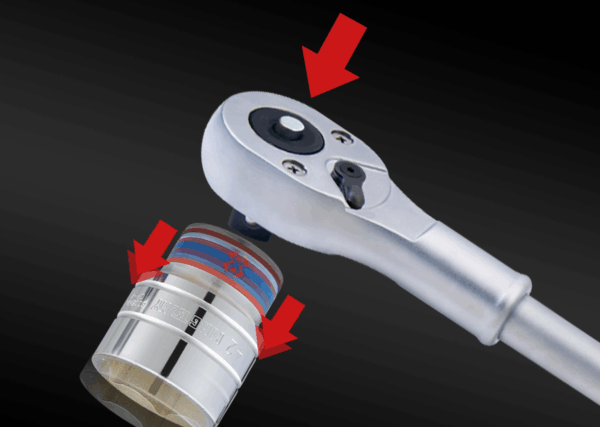 KING TONY - Carraca reversible  3/4" 500mm 24 dientes - Imagen 4