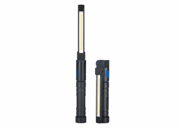 KING TONY - Lámpara de inspección aluminio slim articulada recargable COB+SMD LED
