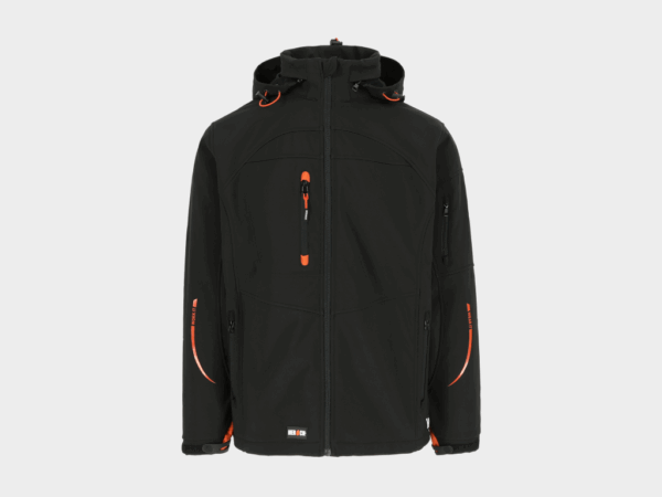 Herock - CHAQUETA POSEIDON - XL NEGRO Tejido laminado: 290 g/m² - Exterior: 94% poliéster - 6% elastano - Interior: 100% forro polar micro-fleece de poliéster