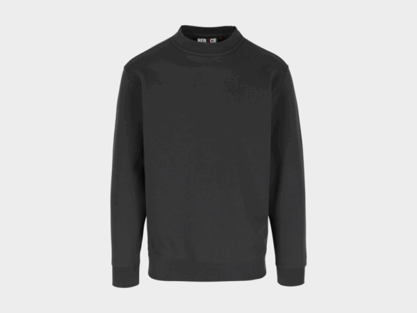 Herock - SUDADERA VIDAR - XXXXL GRIS ANTRACITA Jersey preencogido 80% algodón - 20% poliéster 280 g/m²