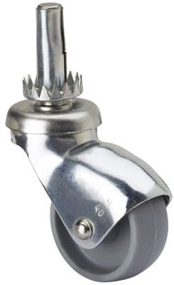 ALEX - RUEDA GIRATORIA.ESP.LISA M10x33 CAPUCHON P/MADERA 40HSR30-BP PLASTICO GR.LISO