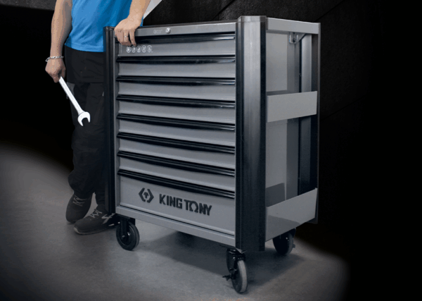KING TONY - Carro 8 cajones serie bumper - Gris - Imagen 2
