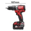 MILWAUKEE - MILWAUKEE Taladro percutor M18 Brushless SIN ESCOBILLAS 18v, 60Nm, 0-450/0-1800rpm, Red Lithium 5,0Ah