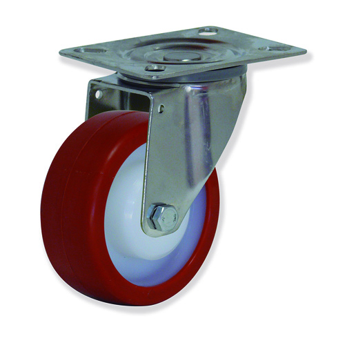 GAYNER - Rotante inox girt d.125 Poliuretano MIPG4 125 NPL4