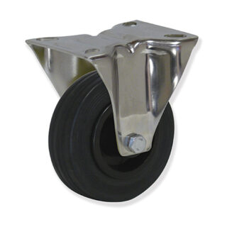 GAYNER - Rotante inox fijo d.080 Goma MIPF4 080 PGL4