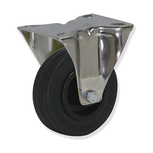 GAYNER - Rotante inox fijo d.080 Goma MIPF4 080 PGL4