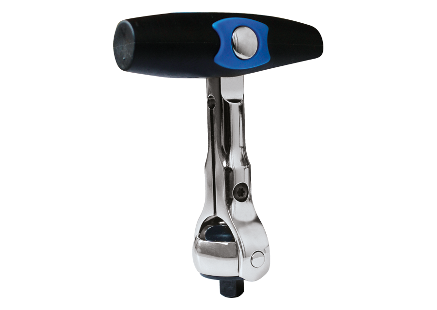 KING TONY - Carraca 1/4" cabeza giratoria y mango articulado - Imagen 2