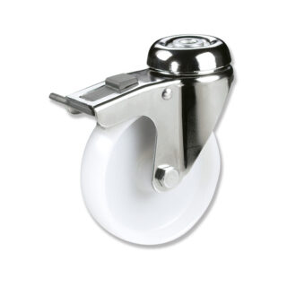 GAYNER - Rotante inox girt d.125 Nylon con freno BITG3 125 NYL3-FD