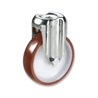 GAYNER - Rotante inox fijo d.125 Poliuretano BITF3 125 NPL3