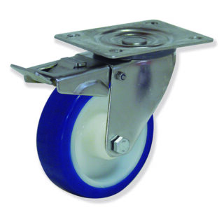 GAYNER - Rotante inox girt d.125 Superlast con freno  MIPG4 125 NSX4-FD