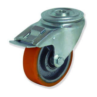 GAYNER - Rotante girt d.125 Poliuretano con freno FTG4 125 HPB4-FD