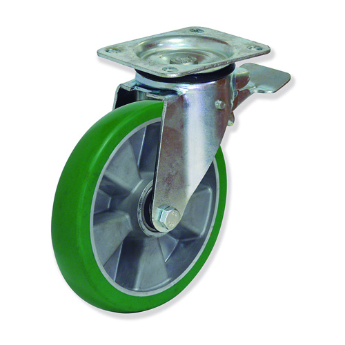 GAYNER - Rotante girt d.200 Poliuretano con freno MPG5 200 AEBB5-FD