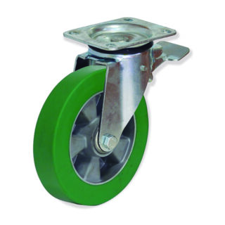 GAYNER - Rotante girt d.200 Poliuretano con freno MPG5 200 AEB5-FD