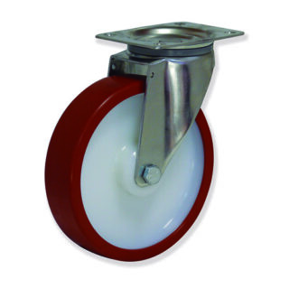 GAYNER - Rotante inox girt d.150  Poliuretano MIPG5 150 NPL5