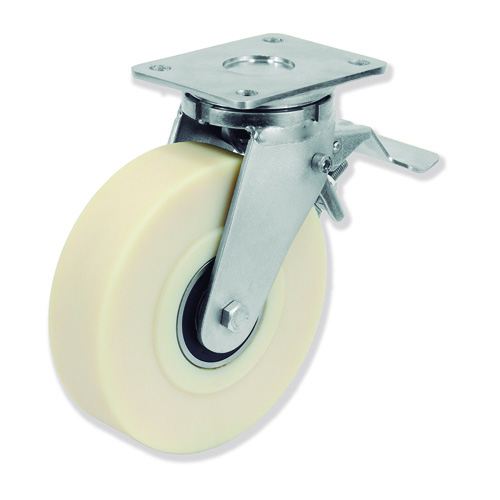 GAYNER - Rotante girt d.125 Poliamida con freno QPG7 125 POB6-FD