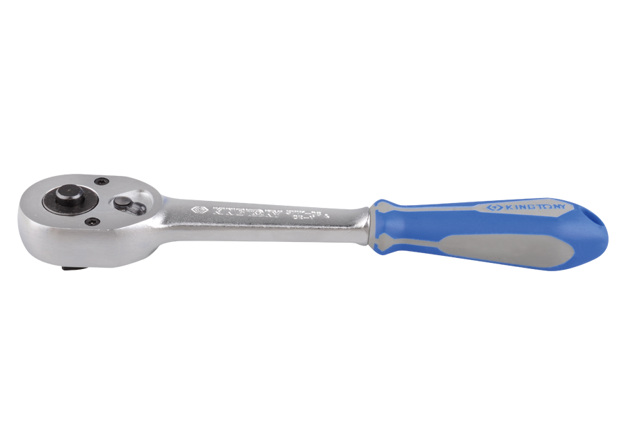 KING TONY - Carraca 3/8" 32 Dientes L:200mm con Cierre automático de seguridad