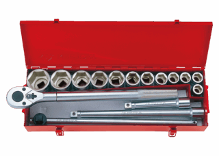 KING TONY - Cofre Vasos 3/4" - 16Pzas 21-50mm