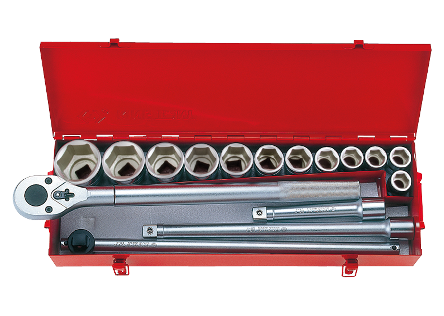 KING TONY - Cofre Vasos 3/4" - 16Pzas 21-50mm