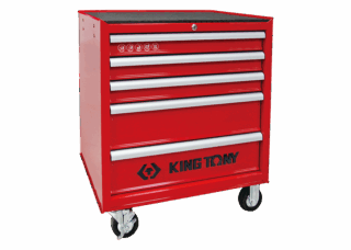 KING TONY - Carro taller 5 cajones "STRENGTH" 4 ruedas directivas