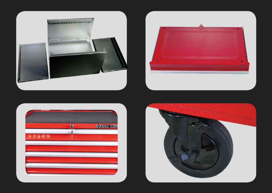 KING TONY - Carro taller 5 cajones "STRENGTH" 4 ruedas directivas - Imagen 2