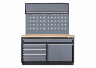 KING TONY - Mobiliario de taller individual - color gris