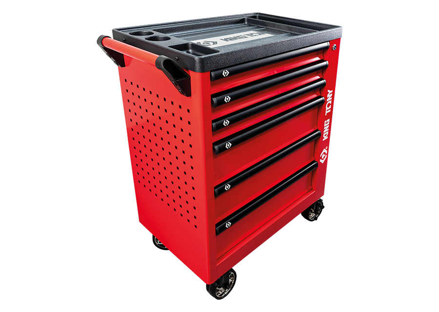 KING TONY - Carro taller 6 cajones - Rojo