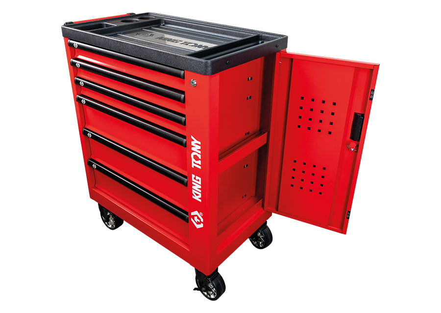 KING TONY - Carro taller 6 cajones - Rojo - Imagen 2