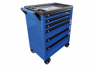 KING TONY - Carro taller 6 cajones  - Azul