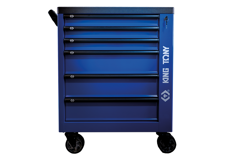 KING TONY - Carro taller 6 cajones - Azul - Imagen 4