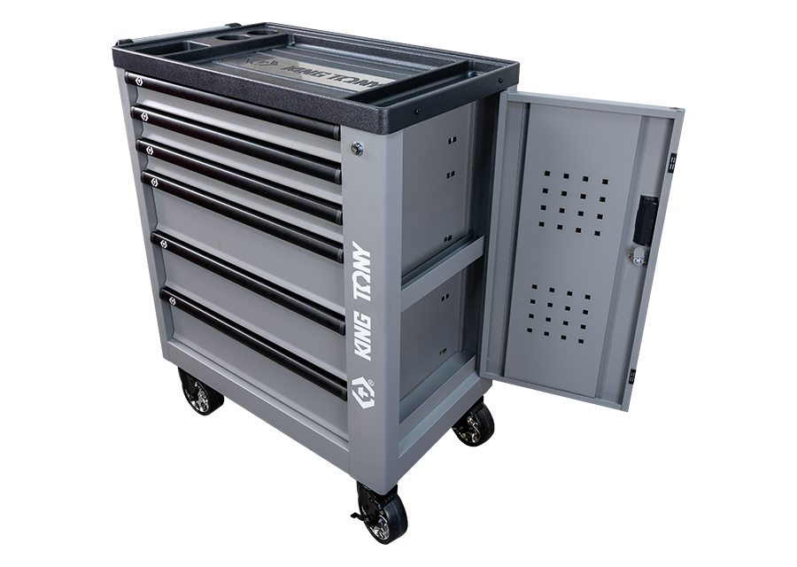 KING TONY - Carro taller 6 cajones - Gris - Imagen 2