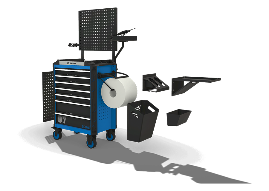 KING TONY - Carro taller 7 cajones SQUAD - Imagen 2