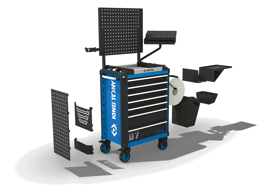 KING TONY - Carro taller 7 cajones SQUAD - Imagen 3
